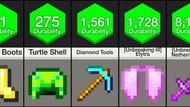 Durability governs the usage of most items in the game (Image via Minecraft)